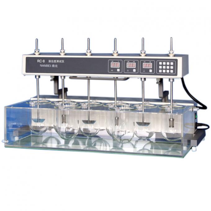 8 Vessels Dissolution Drug Testing Instrument , Pharmaceutical Tablet Test Machine 0