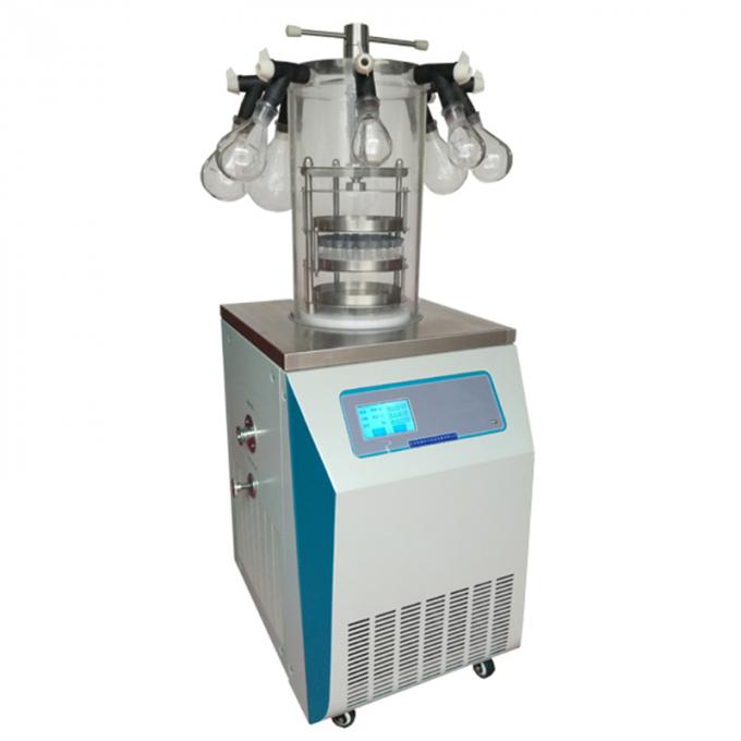 Multi Pipe Lab Freeze Dryer Top Press , Lab Scale Equipment LGJ-12-4 1
