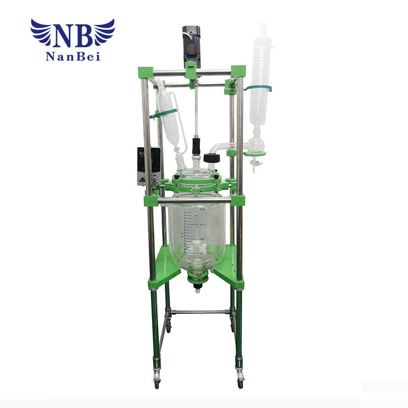 10L Lab Chemical Vacuum Double Layer Mixing Glass 