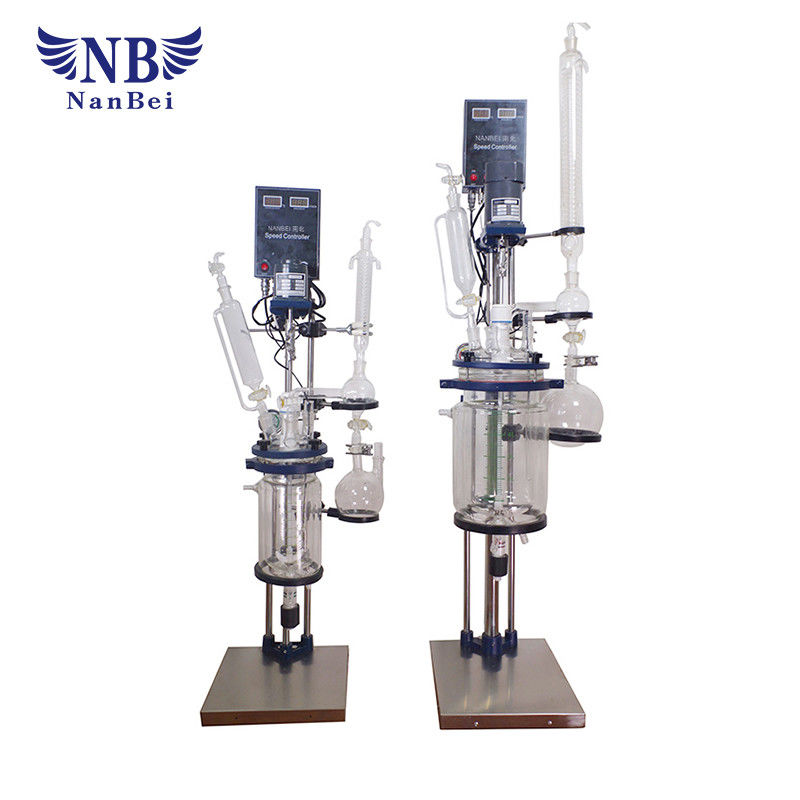 1~5 Liters Double Type Chemical Glass Reactor
