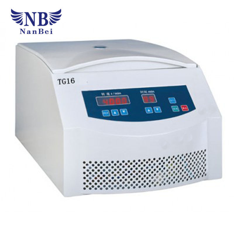 Blood centrifuge with LCD display of table top hig