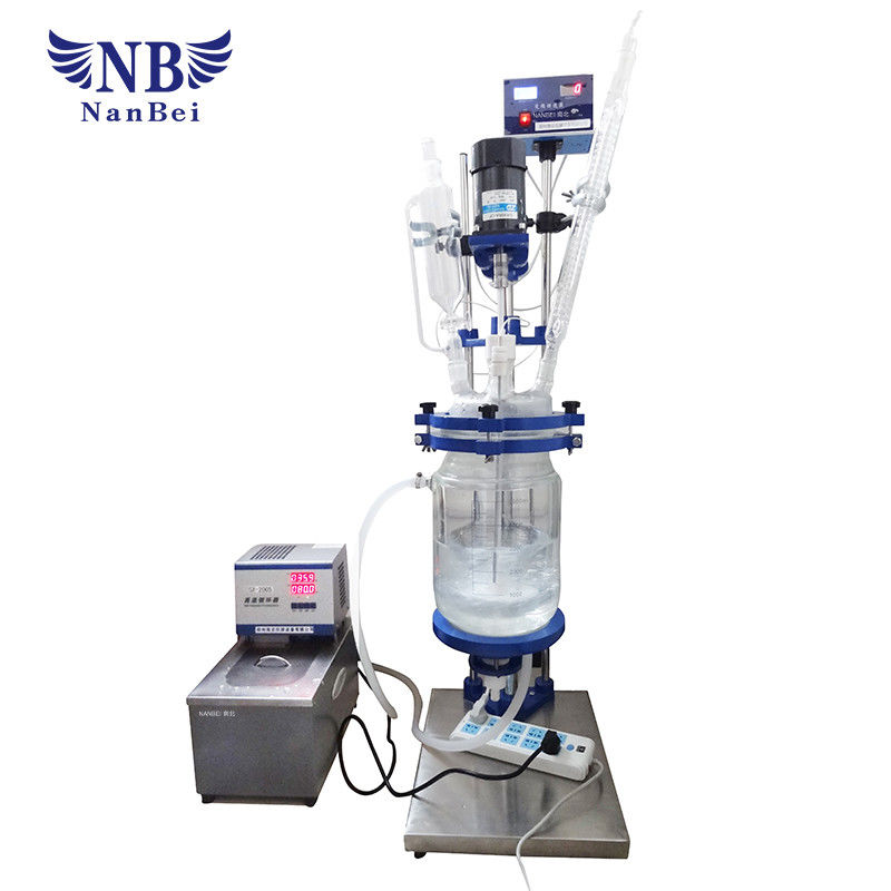 Medical Lab Mini Jacketed 5L Glass Reactor Vessel
