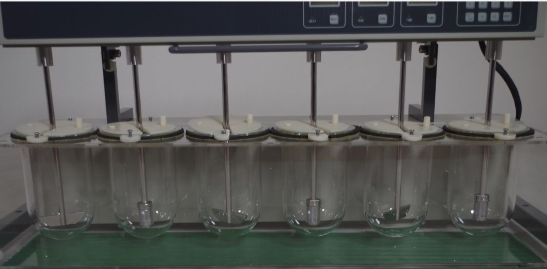 Smart Flip Dissolution Drug Testing Instrument Medical 6 Glass Cups 6 Railings