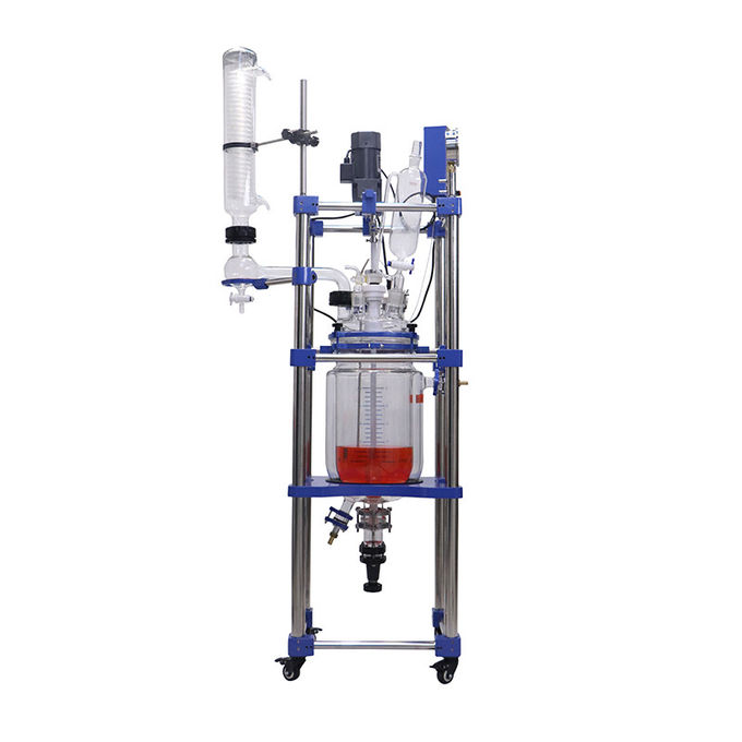 Laboratory Explosionproof Batch 20L Jacketed Glass Reactor 0